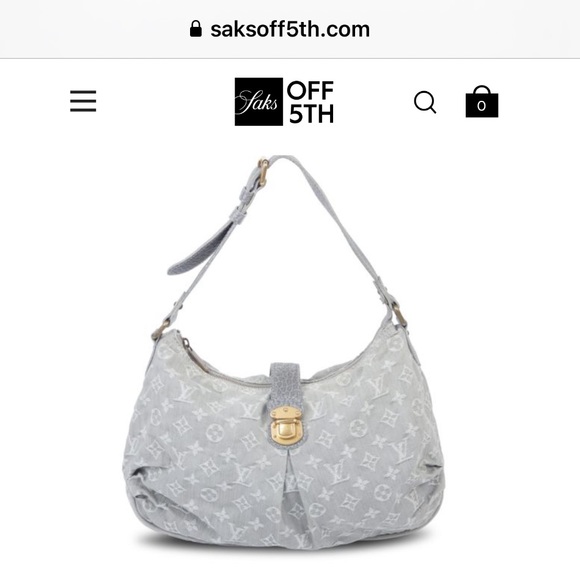 Louis Vuitton: Denim Slightly LV Monogram Hobo Bag (with Crossbody Strap) - Picture 3 of 12